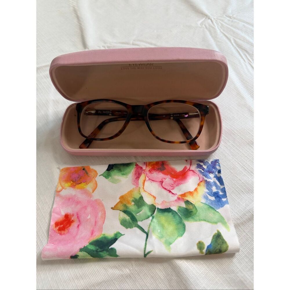 FLOWER EYEWEAR 6004 215 TORTOISE 51/18/140 FLEX HINGE EYEGLASSES FRAME